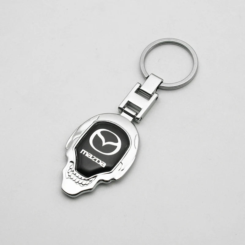 Metal/Leather Keychain Hand-Woven Key Rope Ring Holder For Mazda Axela 2 3 5 6 MS CX30 CX3 CX5 CX9 MX5 MX3 BK NC ER GH