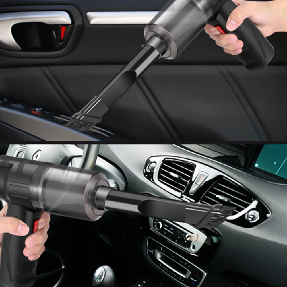 Portable 150W High Power Car Multipurpose WirelessVacuum Cleaner Handheld Powerful Suction Rechargeable Car and Home Dual Use
