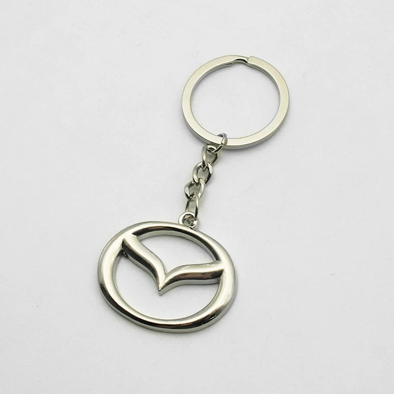 Metal/Leather Keychain Hand-Woven Key Rope Ring Holder For Mazda Axela 2 3 5 6 MS CX30 CX3 CX5 CX9 MX5 MX3 BK NC ER GH