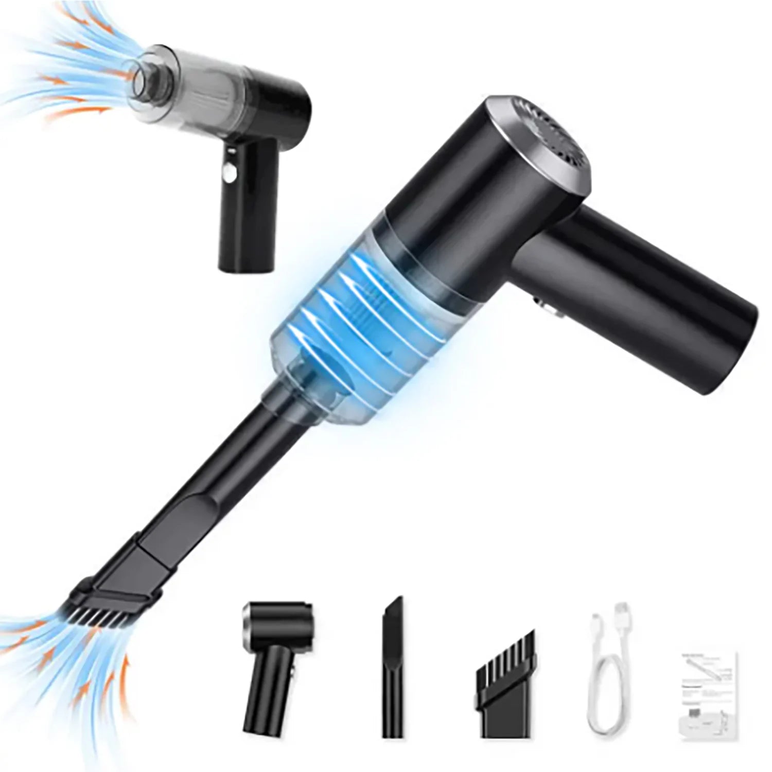 Car Vacuum Cleaner Portable Mini Dust Collector Dry And Wet Home Car Dual-Use Wireless Handheld Cleaning Appliances USB Charging