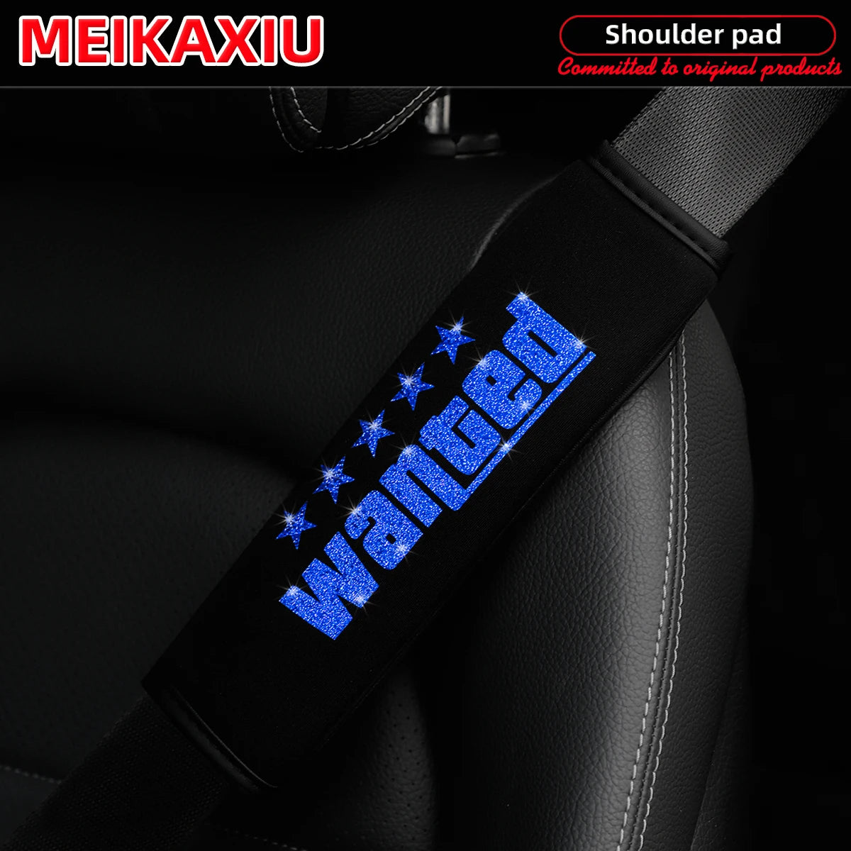 WANTED: Breathable fabric car shoulder cover with safety belt decoration. New type of car accessories for women.
