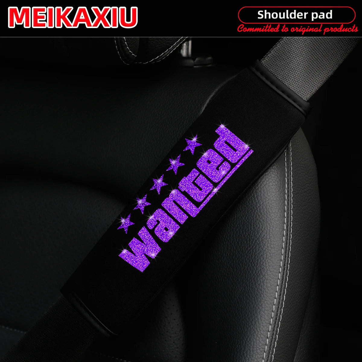 WANTED: Breathable fabric car shoulder cover with safety belt decoration. New type of car accessories for women.