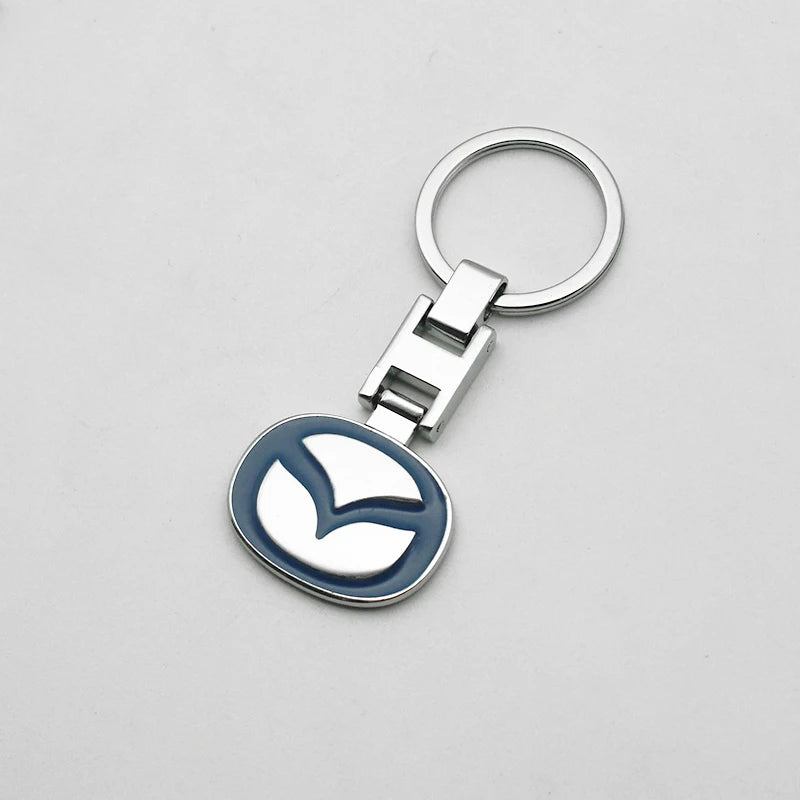 Metal/Leather Keychain Hand-Woven Key Rope Ring Holder For Mazda Axela 2 3 5 6 MS CX30 CX3 CX5 CX9 MX5 MX3 BK NC ER GH