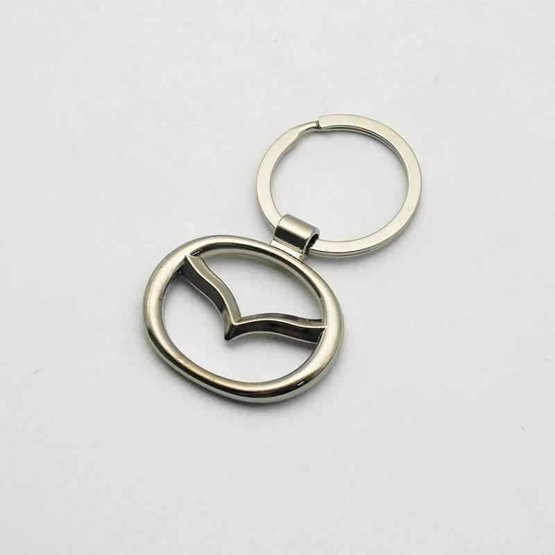Metal/Leather Keychain Hand-Woven Key Rope Ring Holder For Mazda Axela 2 3 5 6 MS CX30 CX3 CX5 CX9 MX5 MX3 BK NC ER GH