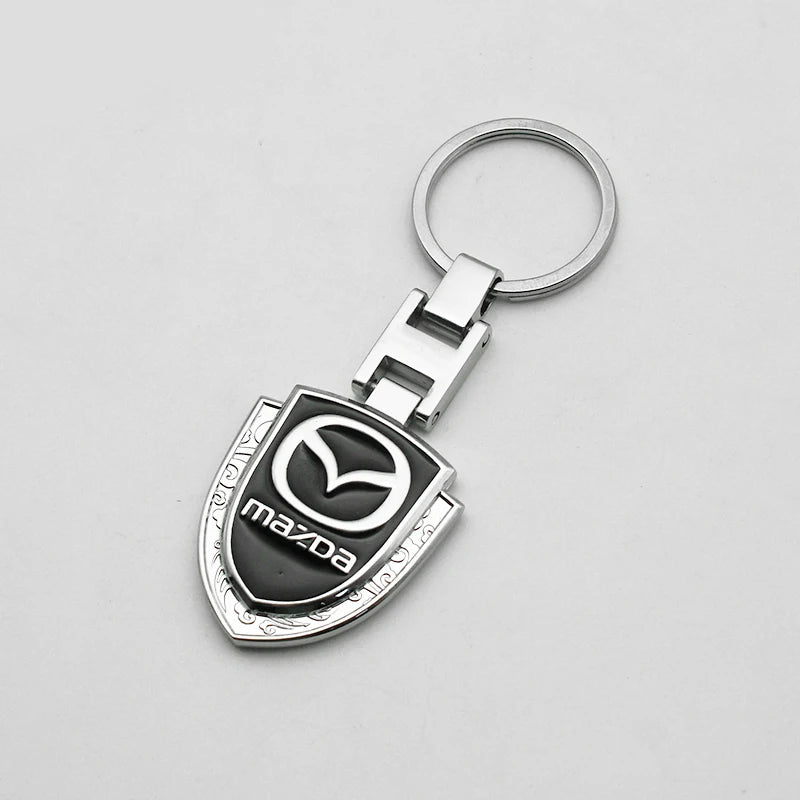 Metal/Leather Keychain Hand-Woven Key Rope Ring Holder For Mazda Axela 2 3 5 6 MS CX30 CX3 CX5 CX9 MX5 MX3 BK NC ER GH