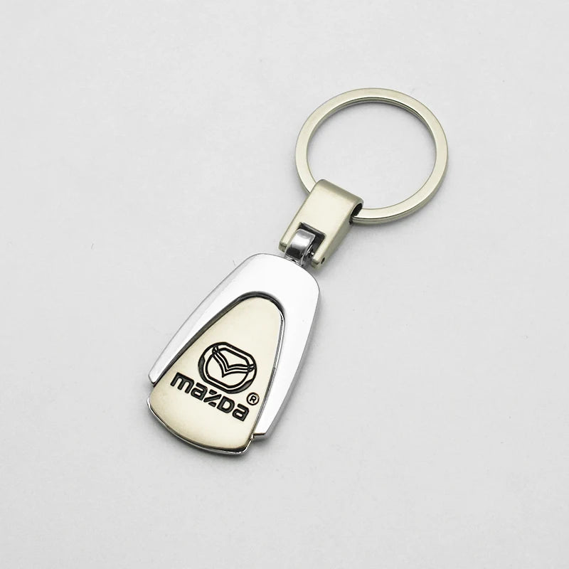 Metal/Leather Keychain Hand-Woven Key Rope Ring Holder For Mazda Axela 2 3 5 6 MS CX30 CX3 CX5 CX9 MX5 MX3 BK NC ER GH