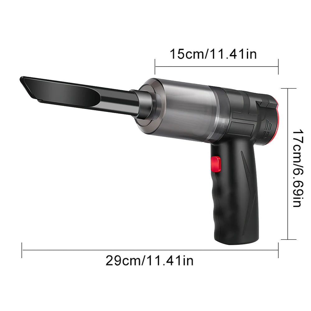 Portable 150W High Power Car Multipurpose WirelessVacuum Cleaner Handheld Powerful Suction Rechargeable Car and Home Dual Use