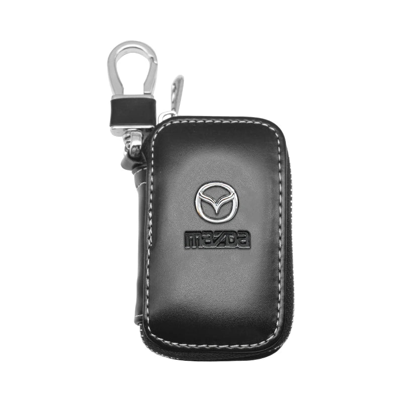 Metal/Leather Keychain Hand-Woven Key Rope Ring Holder For Mazda Axela 2 3 5 6 MS CX30 CX3 CX5 CX9 MX5 MX3 BK NC ER GH