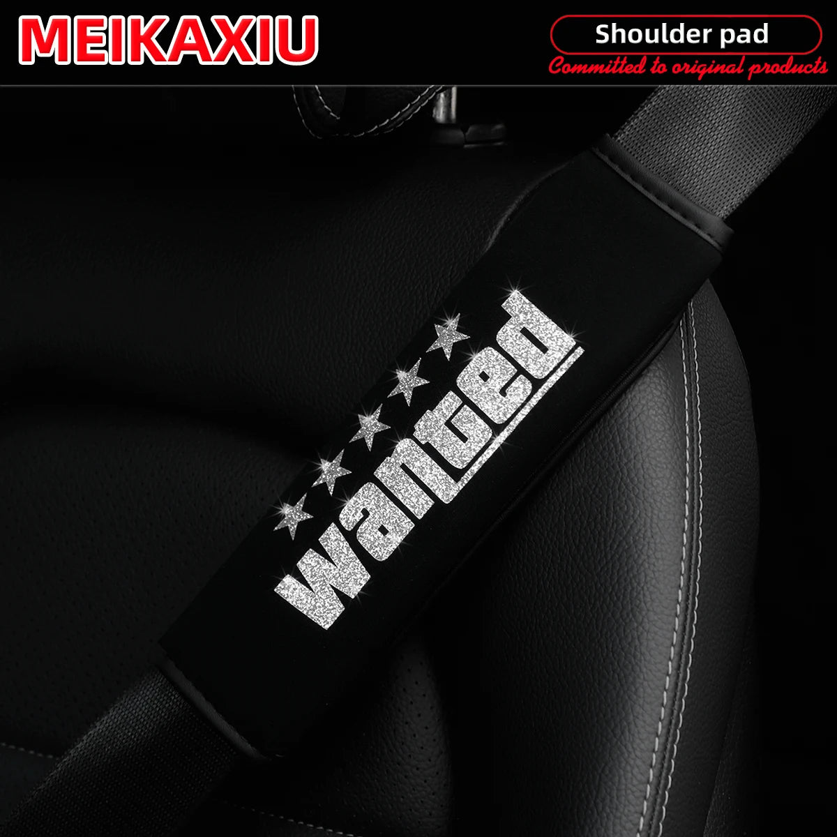 WANTED: Breathable fabric car shoulder cover with safety belt decoration. New type of car accessories for women.