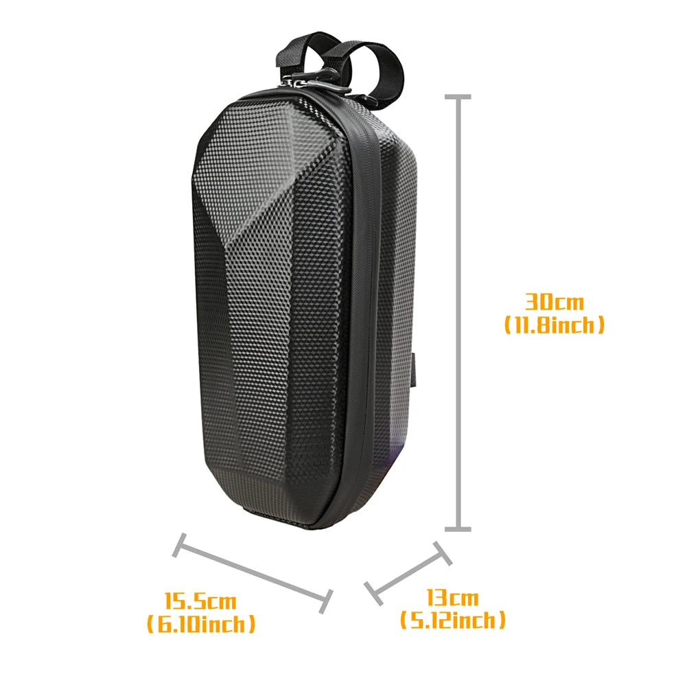 Electric Scooter Bag Accessories 2-5L Waterproof Front Storage Hanging Bag EVA Hard Shell Bike Scooter Front Bag For Xiaomi M365