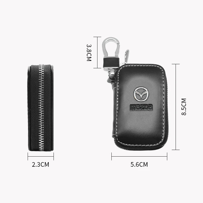Metal/Leather Keychain Hand-Woven Key Rope Ring Holder For Mazda Axela 2 3 5 6 MS CX30 CX3 CX5 CX9 MX5 MX3 BK NC ER GH