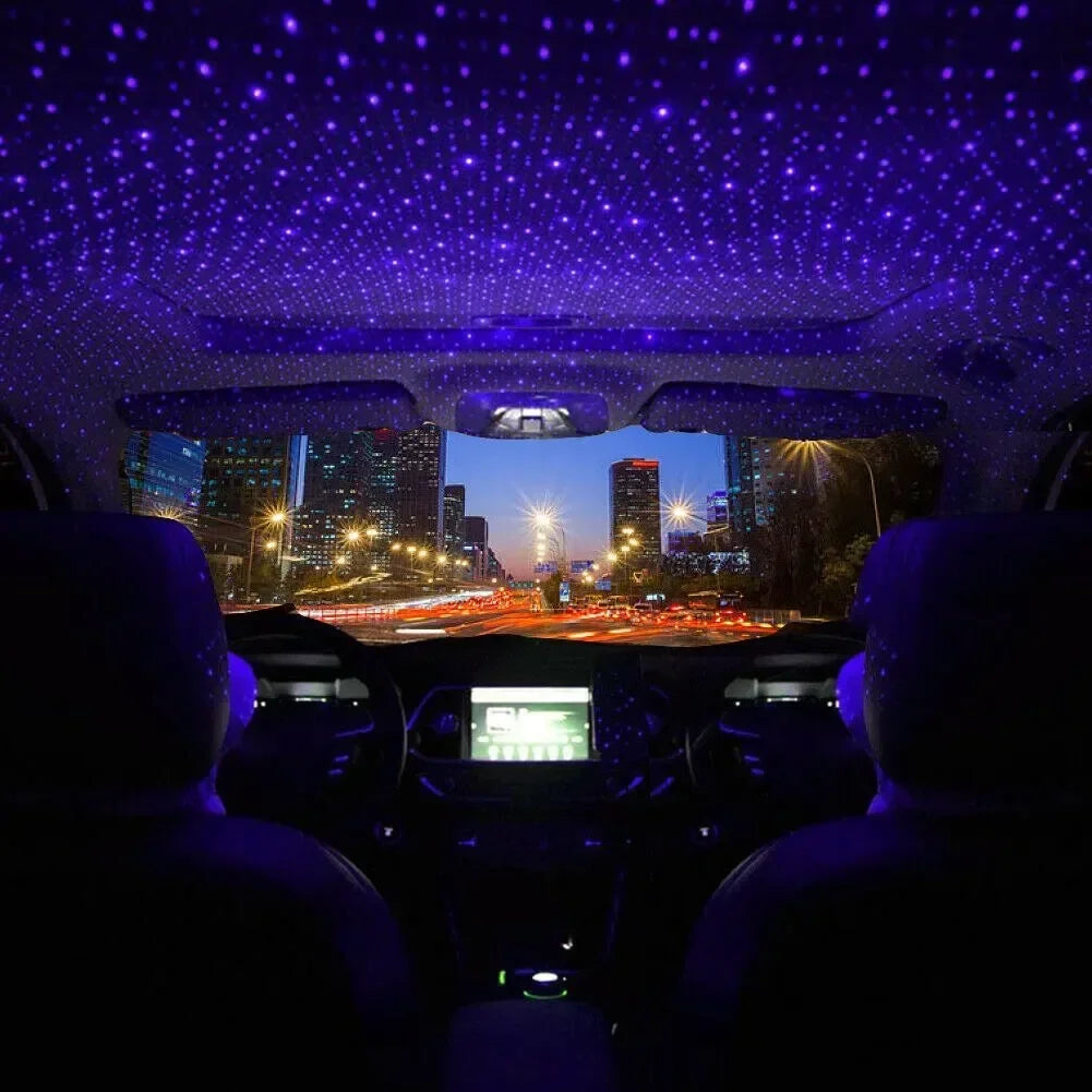 1pcs Mini LED Car Roof Star Night Light Projector Atmosphere Galaxy Light USB Decoration Car Accessories Decor Interior