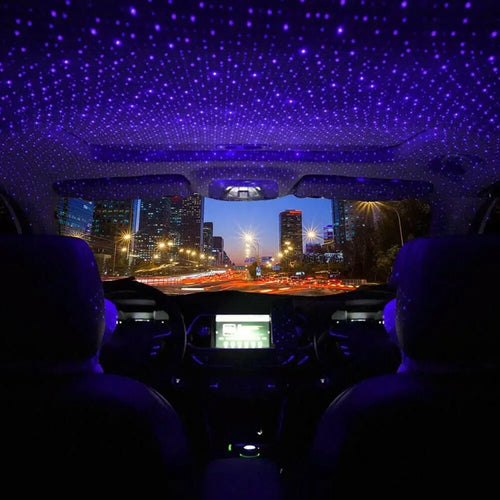 1pcs Mini LED Car Roof Star Night Light Projector Atmosphere Galaxy Light USB Decoration Car Accessories Decor Interior