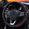 Hot Car Steering Wheel Cover Anti Slip PU Leather Steering Covers Suitable 37-38cm ACarbon Fiber Car Decoratio Car Accessories