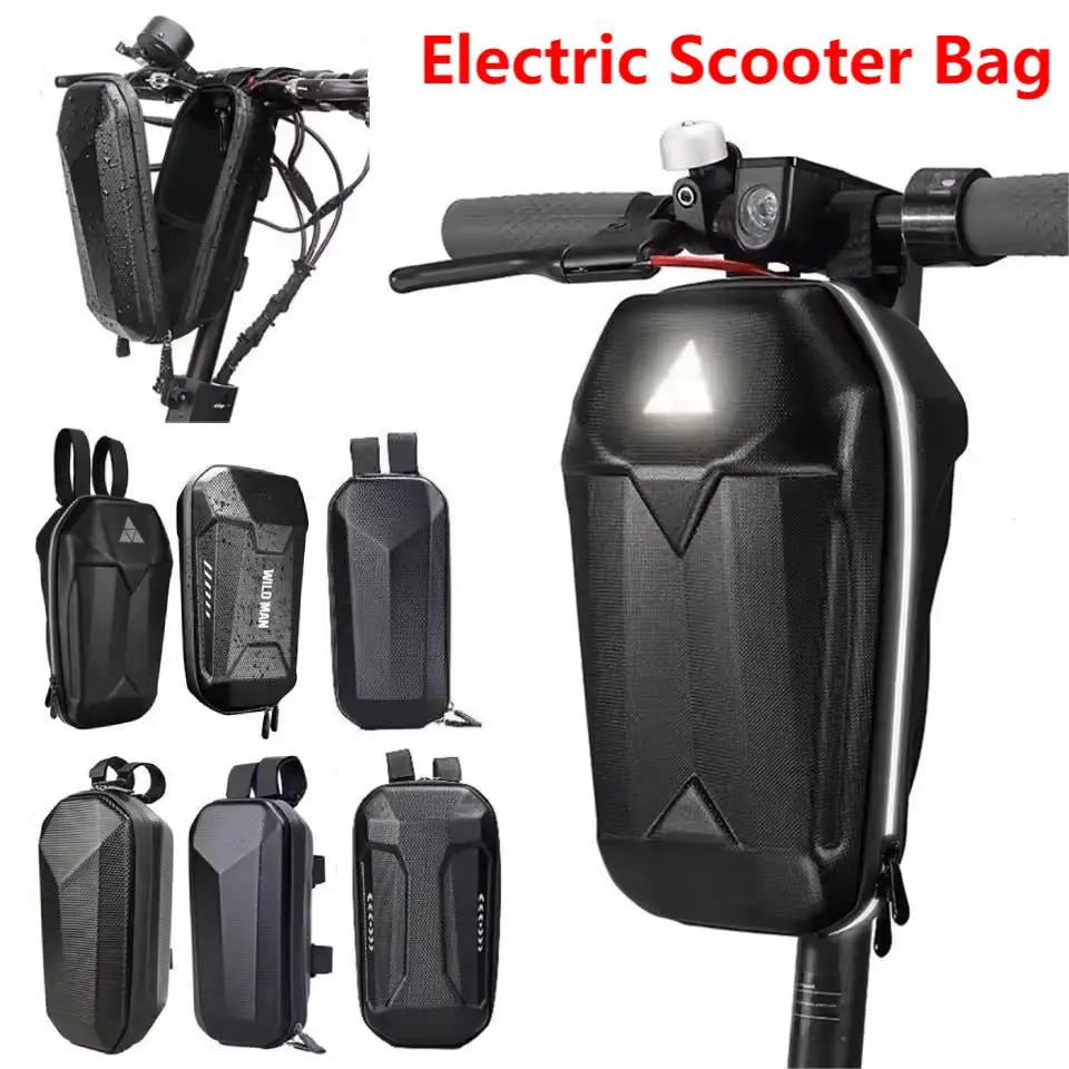 Electric Scooter Bag Accessories 2-5L Waterproof Front Storage Hanging Bag EVA Hard Shell Bike Scooter Front Bag For Xiaomi M365